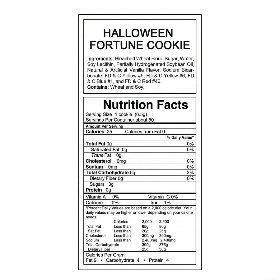 Snacks * | Halloween Fortune Cookies 50 Pc.