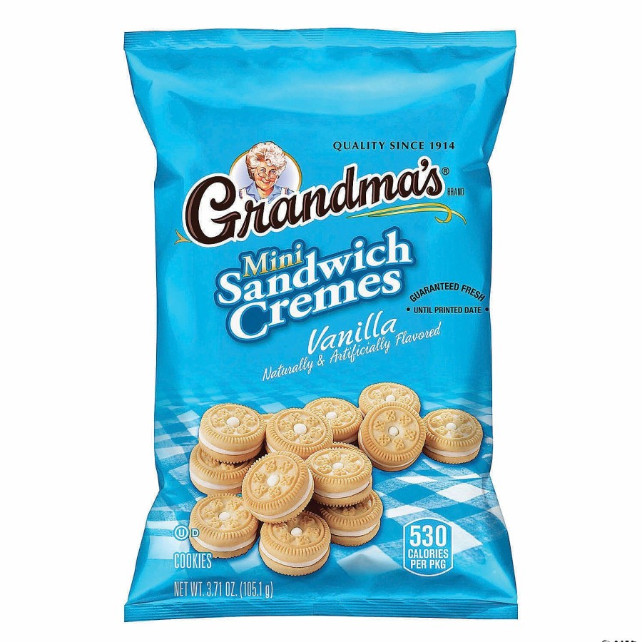 Snacks * | Grandma'S Mini Sandwich Cremes Vanilla, 3.71 Oz, 24 Count