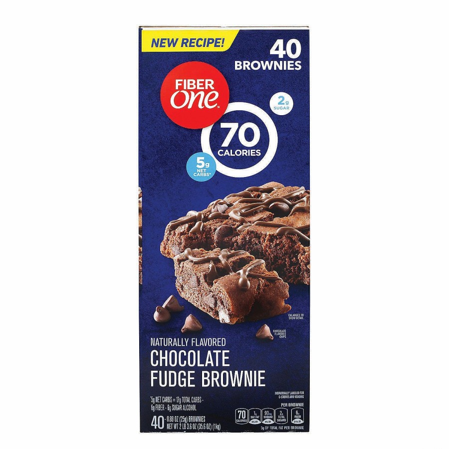 Snacks * | Fiber One 70 Calorie Chocolate Fudge Brownies, 40 Count