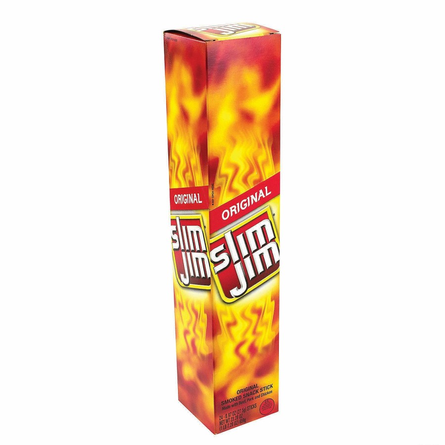 Snacks * | Slim Jim Original Smoked Snack Stick, 0.97 Oz, 24 Count