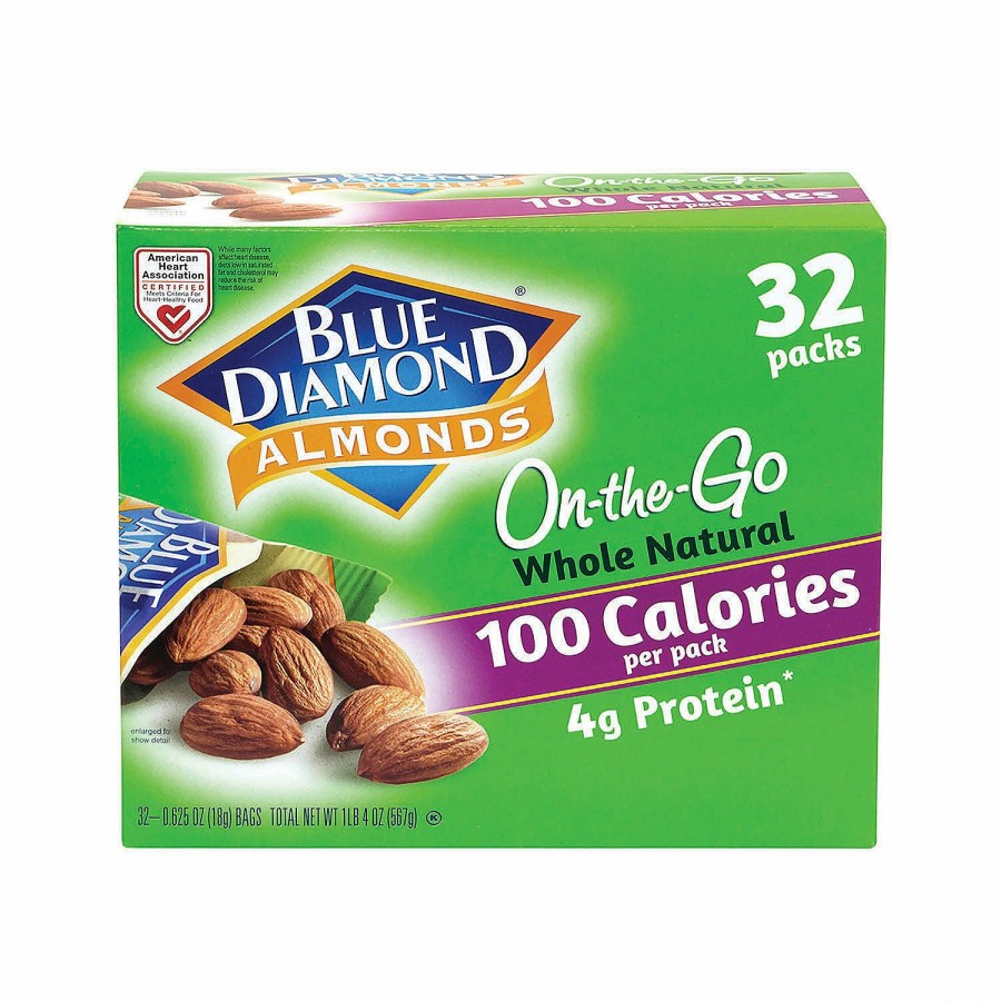 Snacks * | Blue Diamond Almonds Grab & Go Bags 32 Pieces