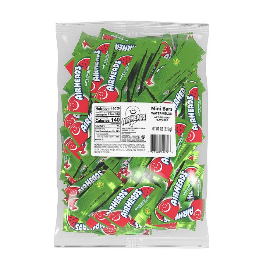 Soft & Chewy Candy * | Bulk Airheads Mini Watermelon Chewy Candy