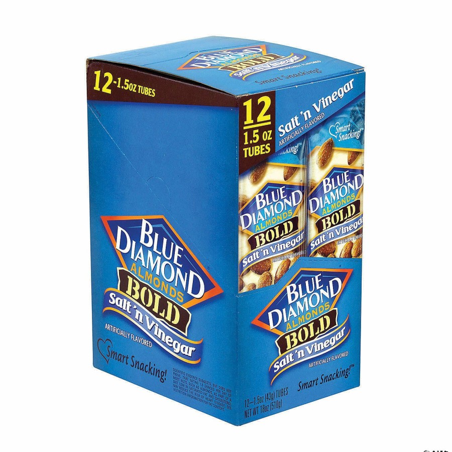 Snacks * | Blue Diamond Almonds Bold Salt 'N Vinegar, 1.5 Oz, 12 Count