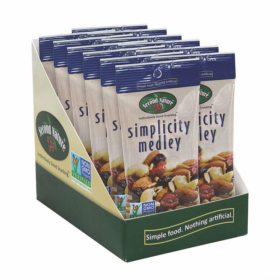 Snacks * | Second Nature Simplicity Medley Mixed Nuts, 2.25 Oz, 12 Count