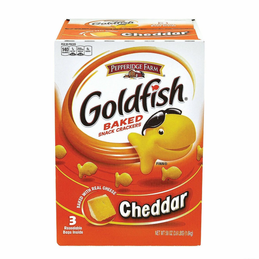 Snacks * | Goldfish Cheddar Baked Snack Crackers, 3.6 Lb