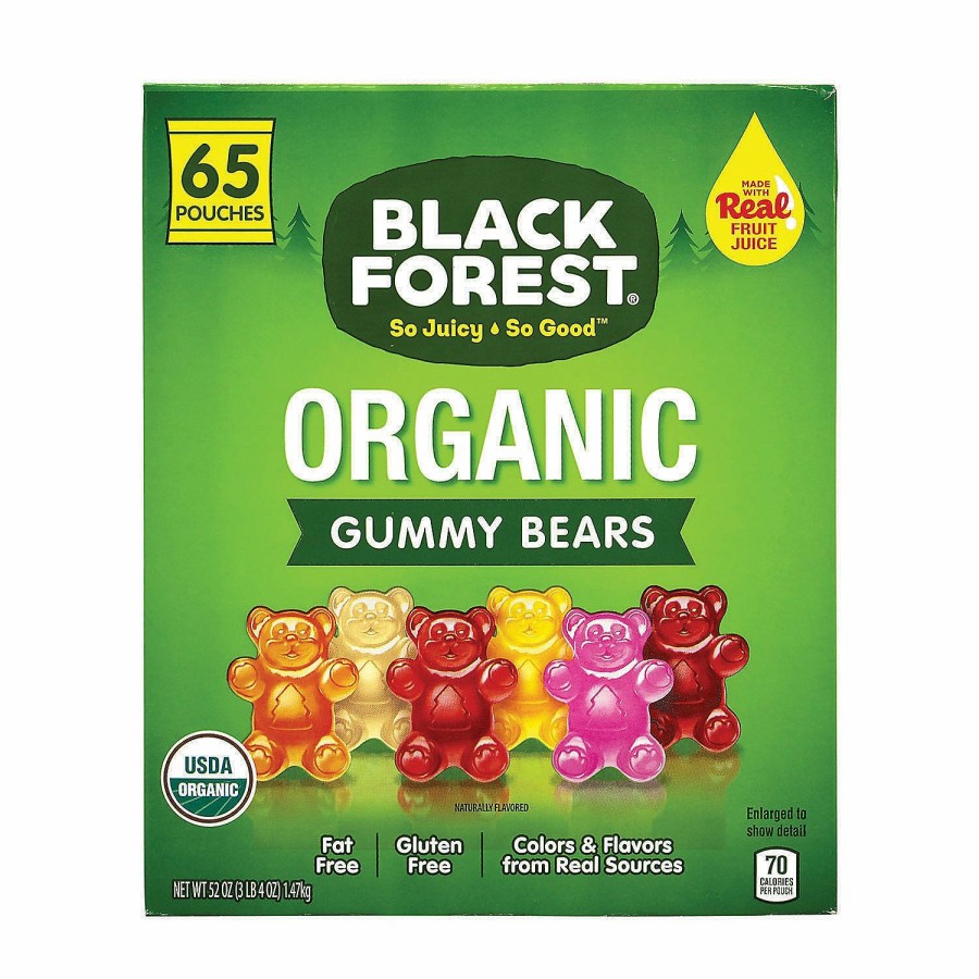 Soft & Chewy Candy * | Black Forest Organic Gummy Bears, 0.8 Oz, 65 Count