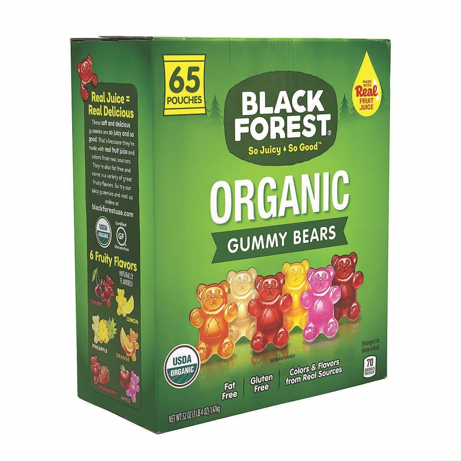 Soft & Chewy Candy * | Black Forest Organic Gummy Bears, 0.8 Oz, 65 Count