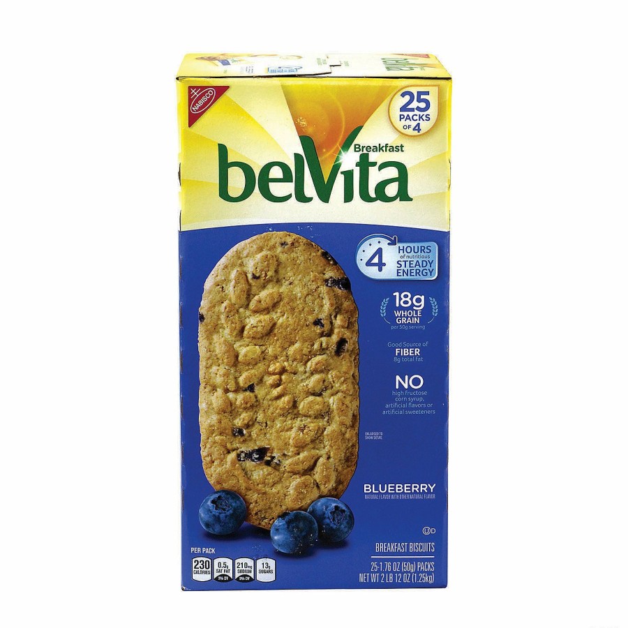 Snacks * | Belvita Breakfast Biscuits Blueberry 4-Packs, 25 Count