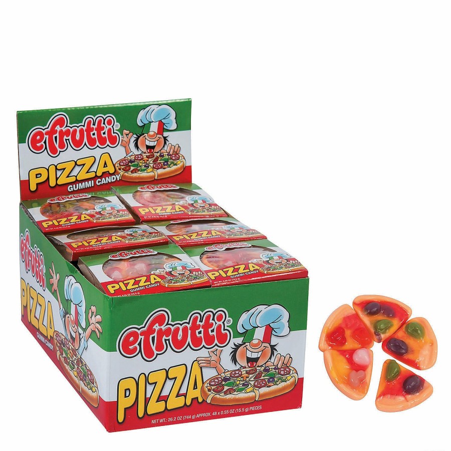 Soft & Chewy Candy * | Efrutti Pizza Gummy Candy 48 Pc.