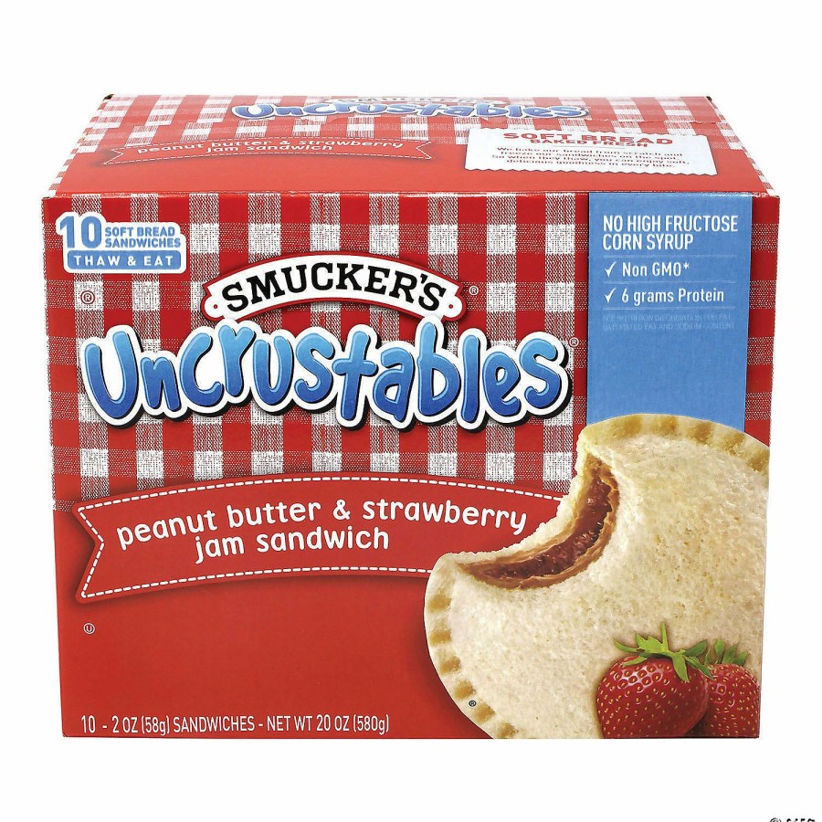 Snacks * | Smucker'S Uncrustables Peanut Butter & Strawberry, 2 Oz 10 Count, 2 Pack