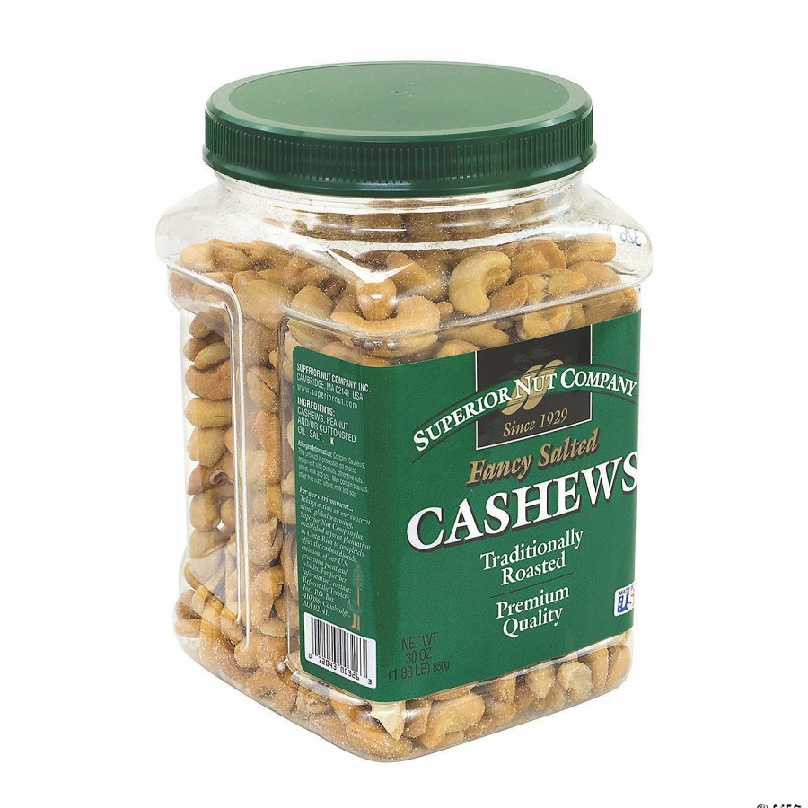 Snacks * | Superior Nut Fancy Salted Roasted Cashews Nut Mix, 30 Oz