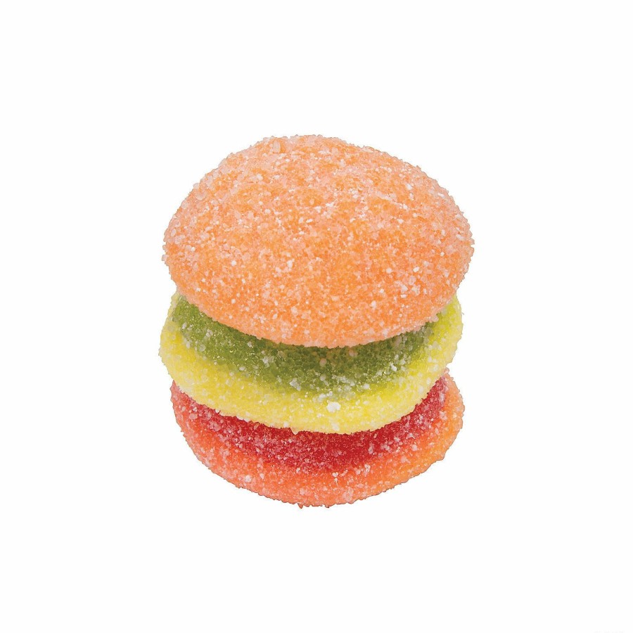 Soft & Chewy Candy * | Efrutti Mini Burger Sour Gummi Candy 60 Pc.